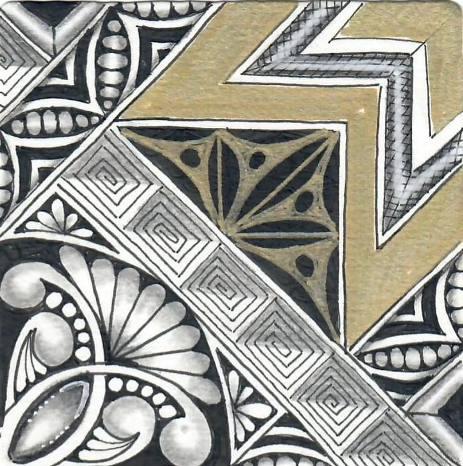 Happytangle, KLASSISCHE QUADRATISCHE KACHELN, Referenzbild