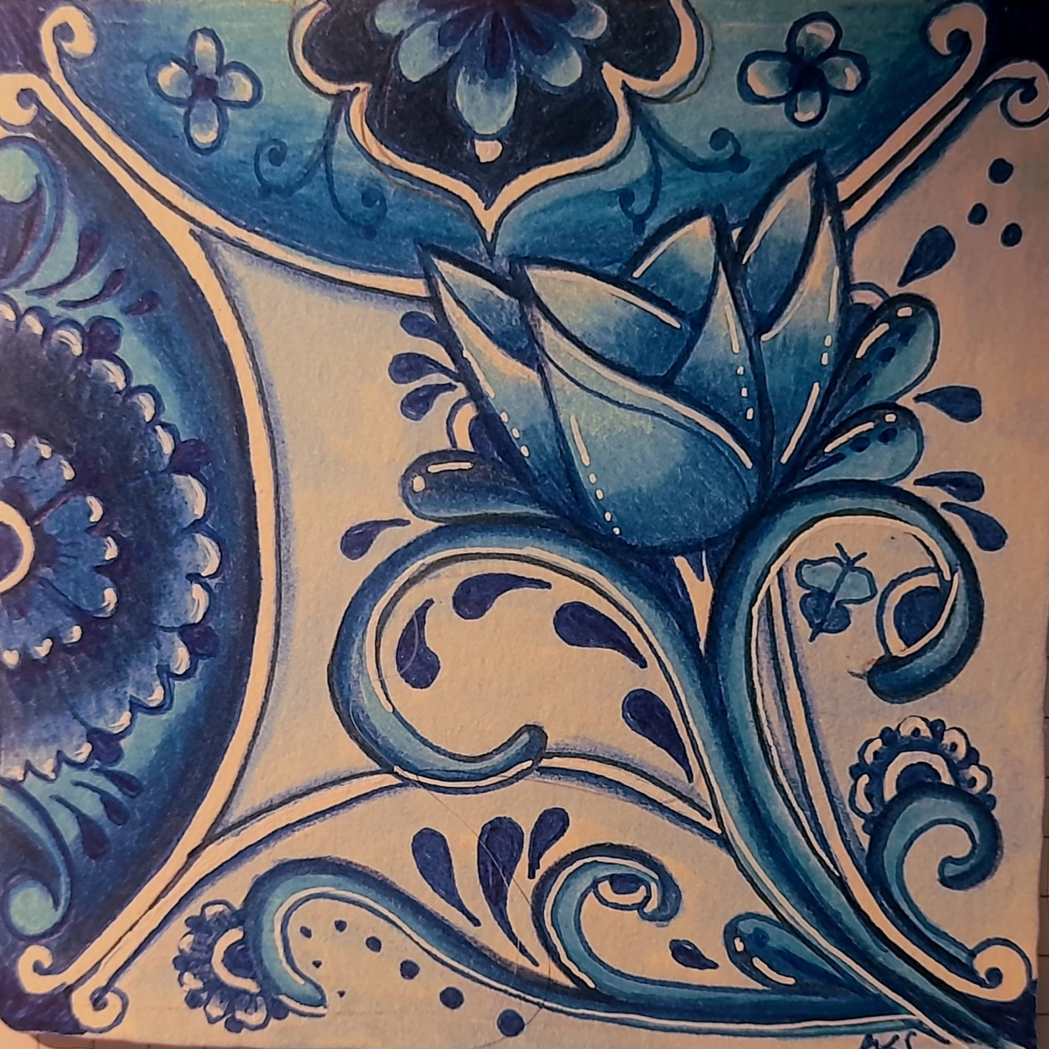 Happytangle, KLASSISCHE QUADRATISCHE KACHELN, Referenzbild